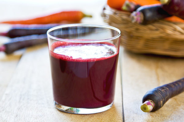Purple Carrot extract juice by fresh Carrots